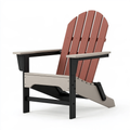 Sedia Adirondack 79 x 83 x 97 cm in plastica terracotta beige con braccioli per esterno